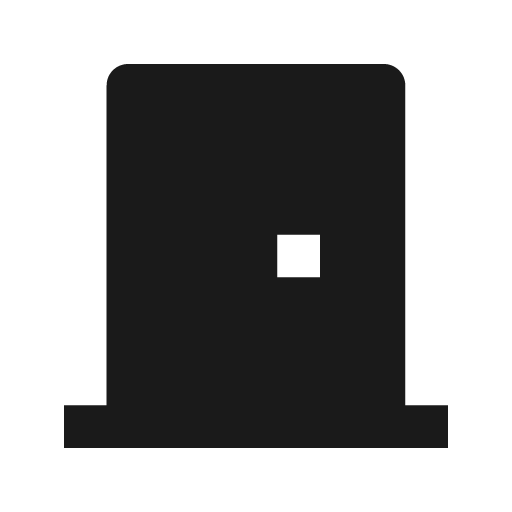 Door closed fill icon, filled style, from Remix Icon