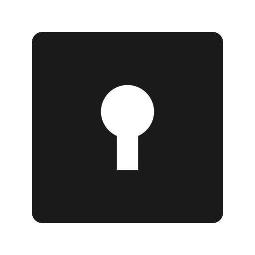 Door lock box fill icon, filled style, from Remix Icon