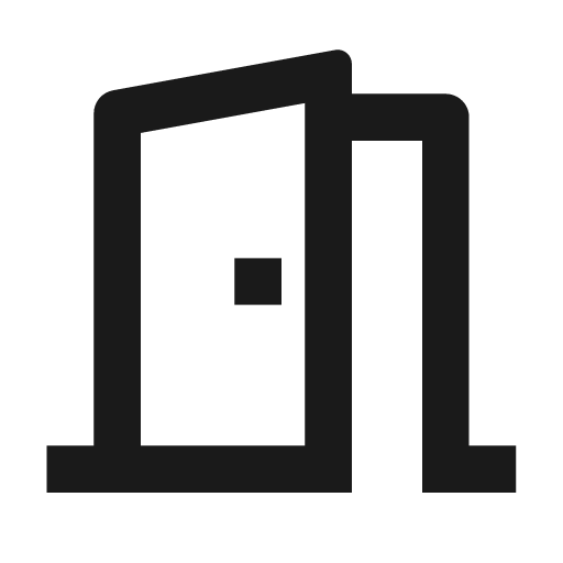 Door open line icon, outline style, from Remix Icon