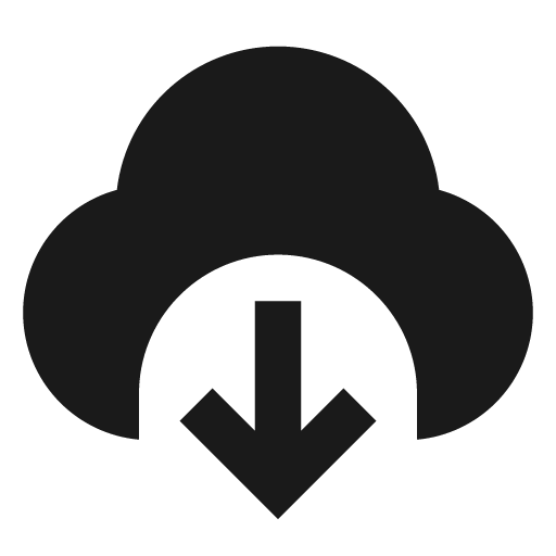 Download cloud 2 fill icon, filled style, from Remix Icon