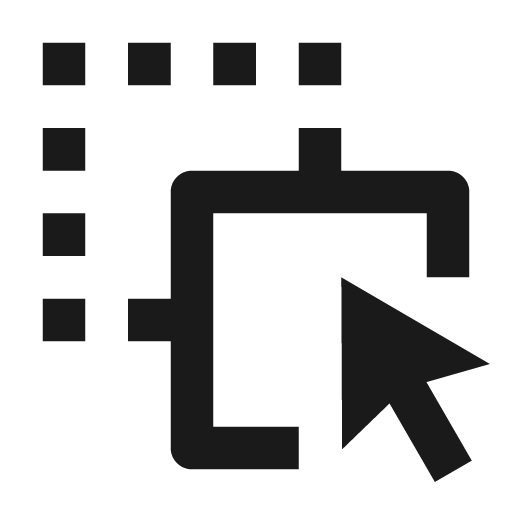 Drag drop line icon, outline style, from Remix Icon