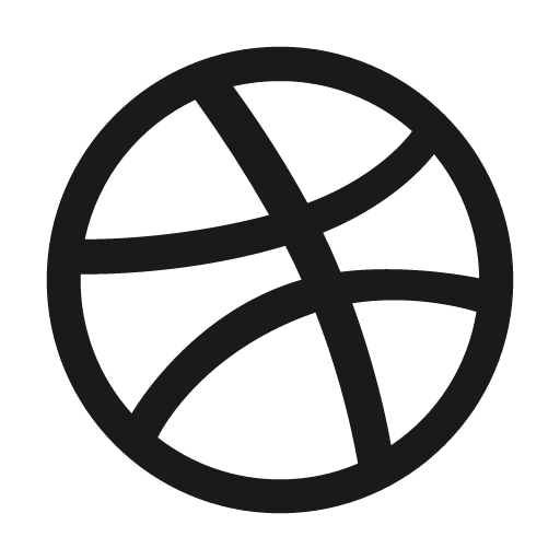 Dribbble fill icon, filled style, from Remix Icon