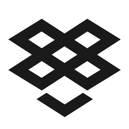 Dropbox line icon, outline style, from Remix Icon