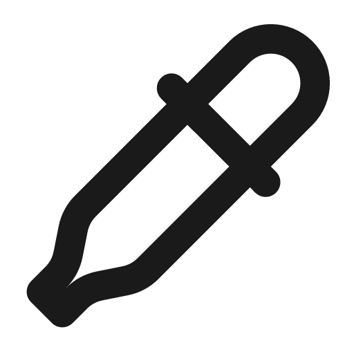 Dropper line icon, outline style, from Remix Icon