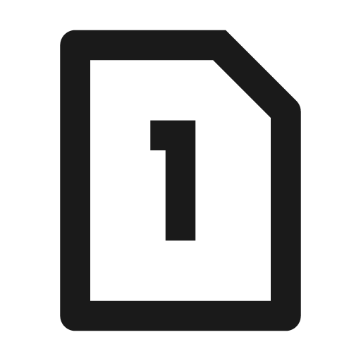 Dual sim 1 line icon, outline style, from Remix Icon