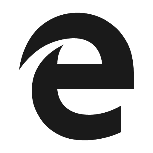 Edge fill icon, filled style, from Remix Icon