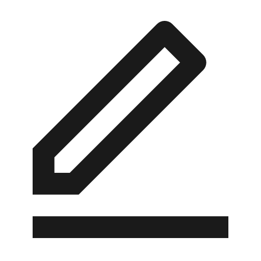 Edit line icon, outline style, from Remix Icon