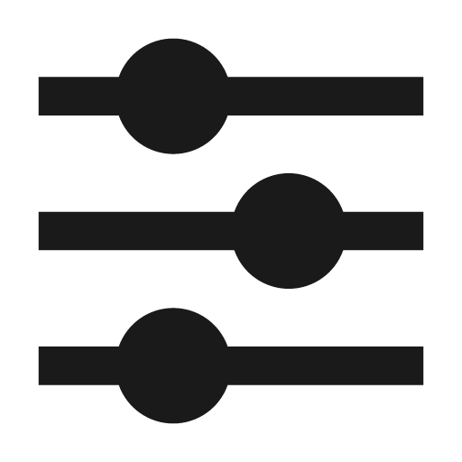 Equalizer fill icon, filled style, from Remix Icon