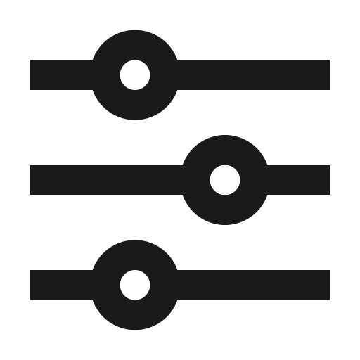 Equalizer line icon, outline style, from Remix Icon