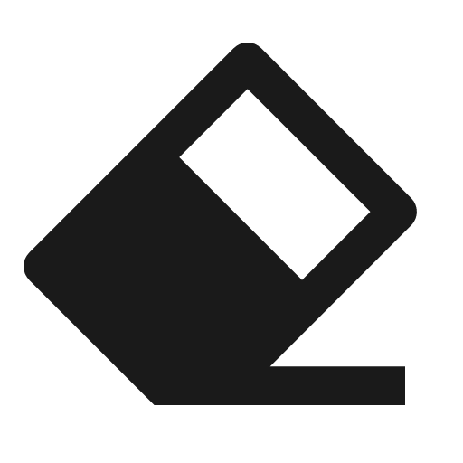 Eraser fill icon, filled style, from Remix Icon