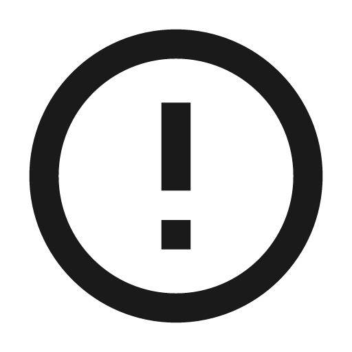 Error warning line icon, outline style, from Remix Icon