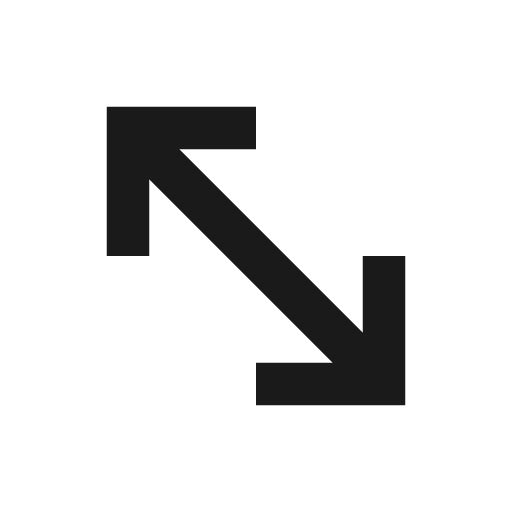 Expand diagonal s 2 line icon, outline style, from Remix Icon