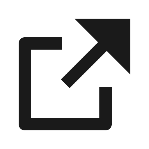External link fill icon, filled style, from Remix Icon