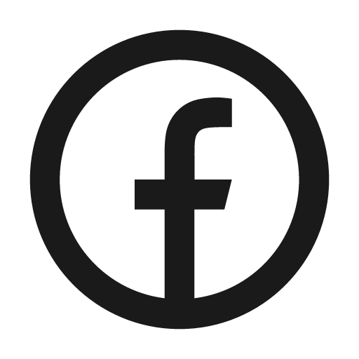 Facebook circle line icon, outline style, from Remix Icon