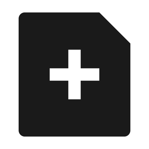 File add fill icon, filled style, from Remix Icon