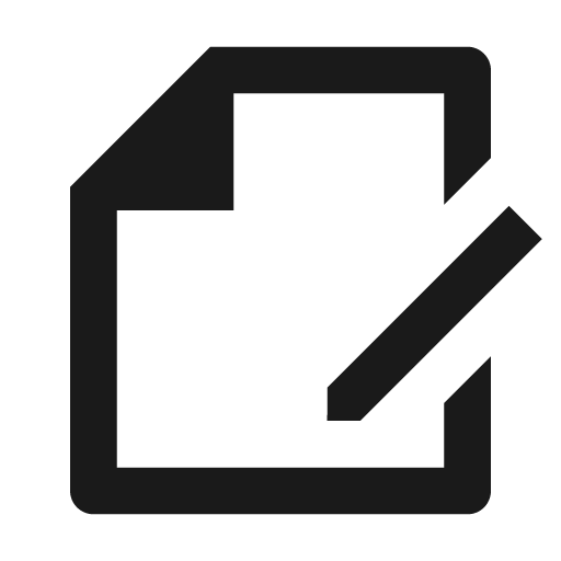 File edit line icon, outline style, from Remix Icon