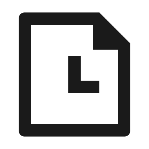File history line icon, outline style, from Remix Icon