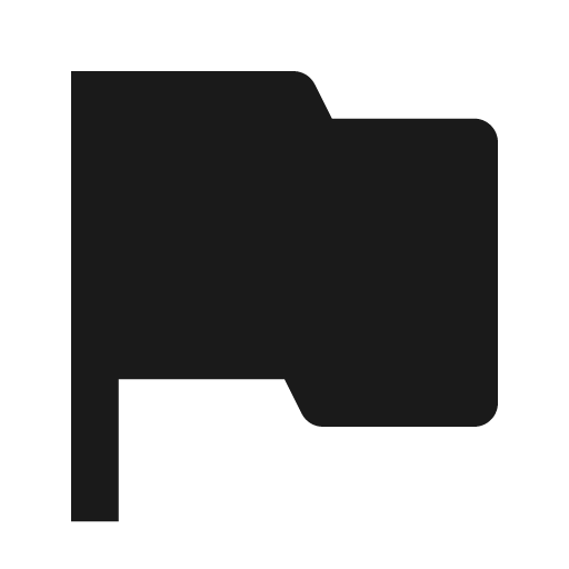 Flag fill icon, filled style, from Remix Icon