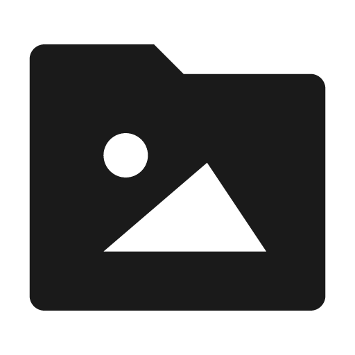 Folder image fill icon, filled style, from Remix Icon