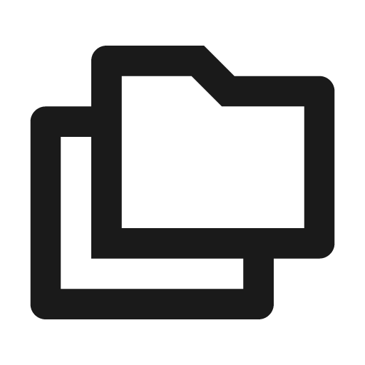 Folders line icon, outline style, from Remix Icon