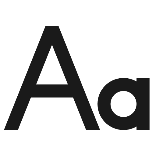Font size icon, solid style, from Remix Icon
