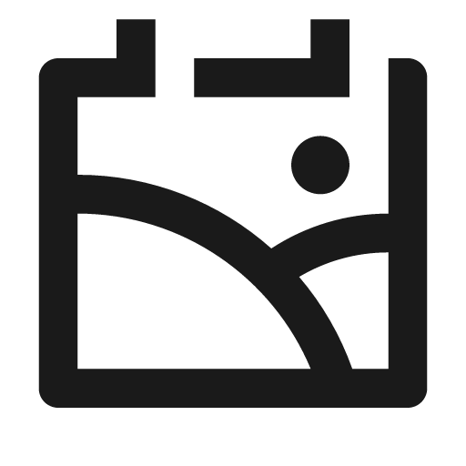 Gallery line icon, outline style, from Remix Icon
