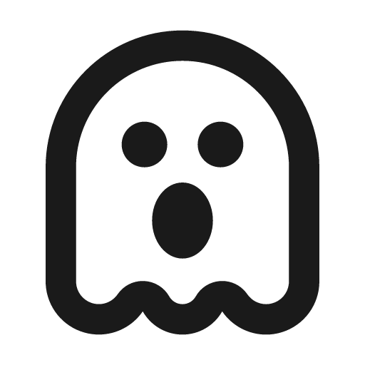 Ghost line icon, outline style, from Remix Icon