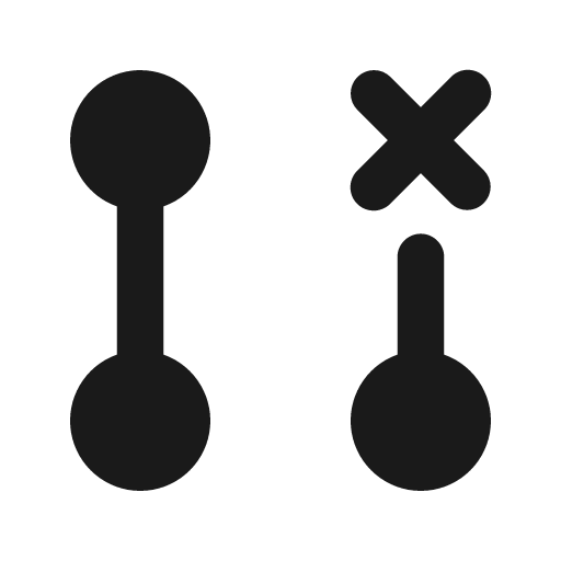 Git close pull request fill icon, filled style, from Remix Icon