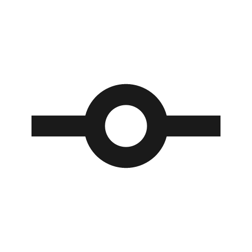 Git commit line icon, outline style, from Remix Icon