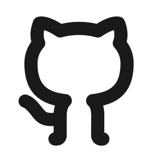 Github line icon, outline style, from Remix Icon
