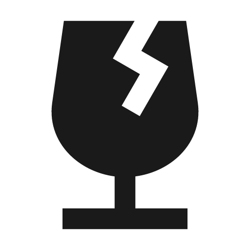 Goblet broken fill icon, filled style, from Remix Icon