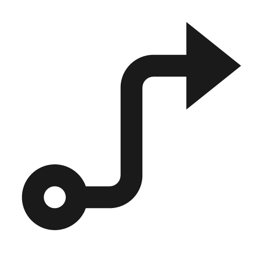 Guide line icon, outline style, from Remix Icon