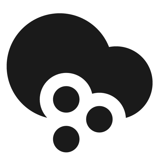 Hail fill icon, filled style, from Remix Icon