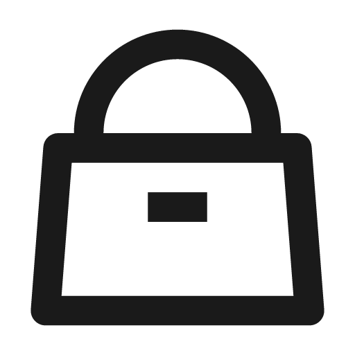 Handbag line icon, outline style, from Remix Icon