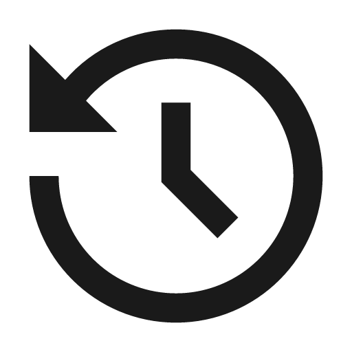 History fill icon, filled style, from Remix Icon