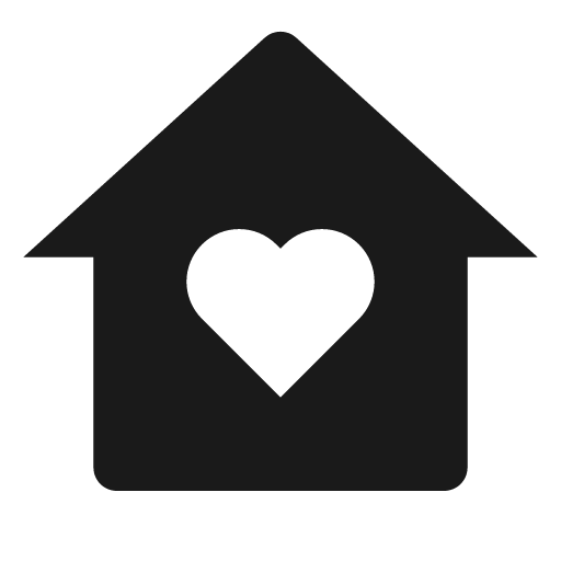 Home heart fill icon, filled style, from Remix Icon