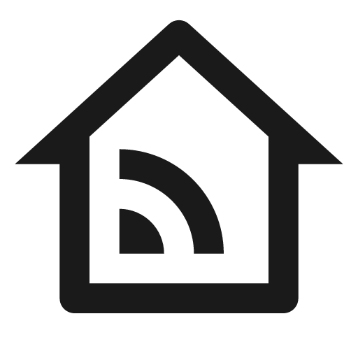 Home wifi line icon, outline style, from Remix Icon