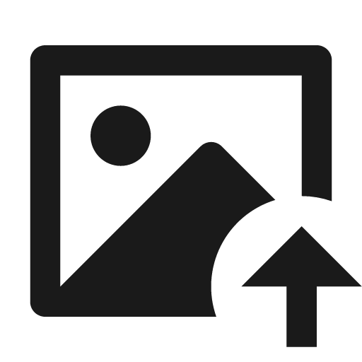 Image upload fill icon, filled style, from Remix Icon