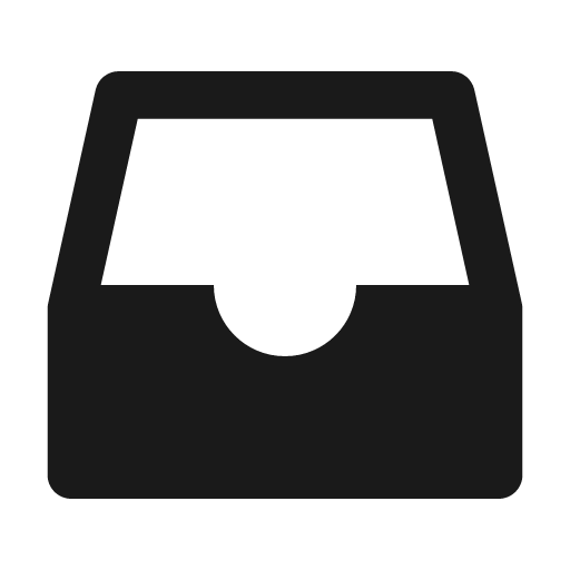 Inbox 2 fill icon, filled style, from Remix Icon
