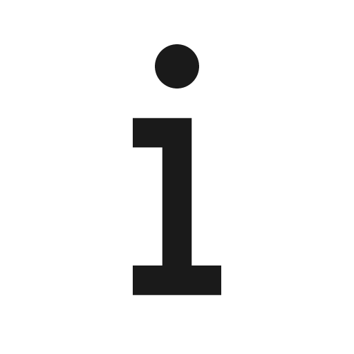 Info i icon, solid style, from Remix Icon