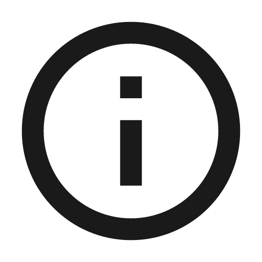 Information line icon, outline style, from Remix Icon