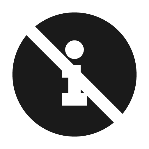 Information off fill icon, filled style, from Remix Icon