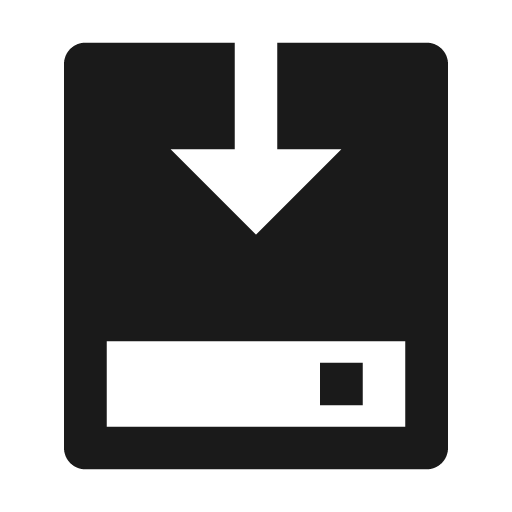 Install fill icon, filled style, from Remix Icon