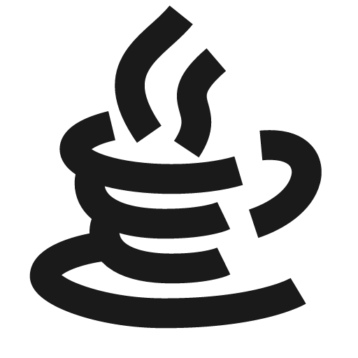 Java line icon, outline style, from Remix Icon