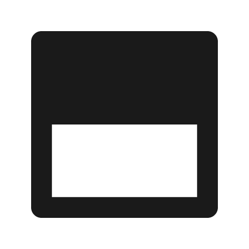 Layout row fill icon, filled style, from Remix Icon