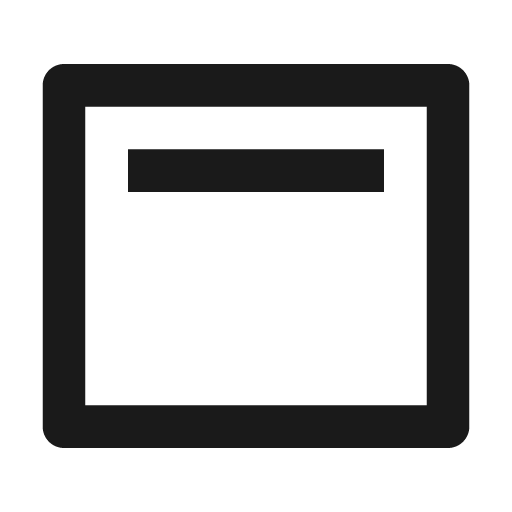 Layout top 2 line icon, outline style, from Remix Icon