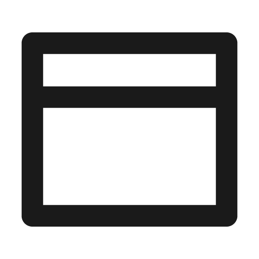 Layout top line icon, outline style, from Remix Icon