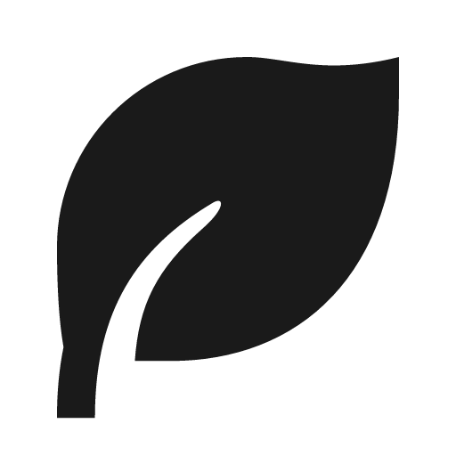Leaf fill icon, filled style, from Remix Icon
