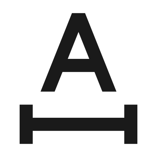 Letter spacing 2 icon, solid style, from Remix Icon