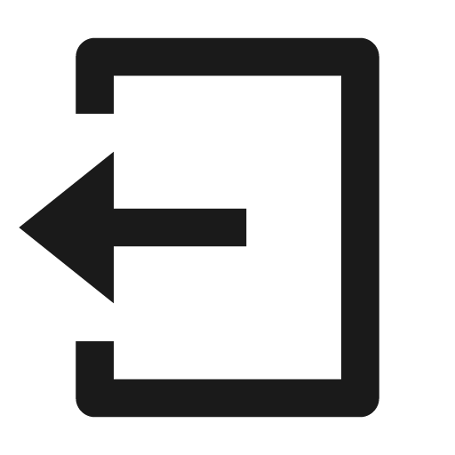 Logout box line icon, outline style, from Remix Icon